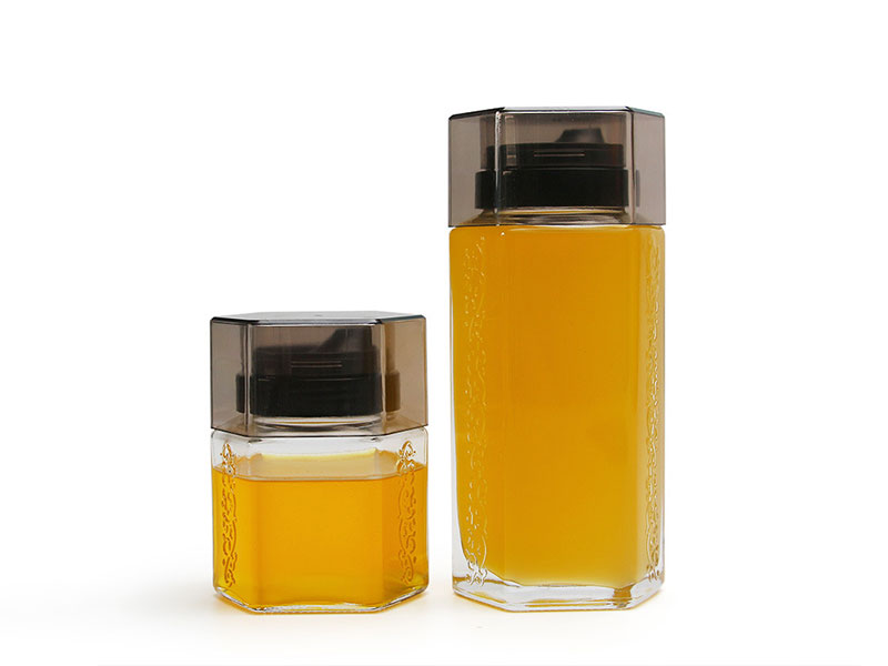 Hexagon Honey Jar 110ml 185ml