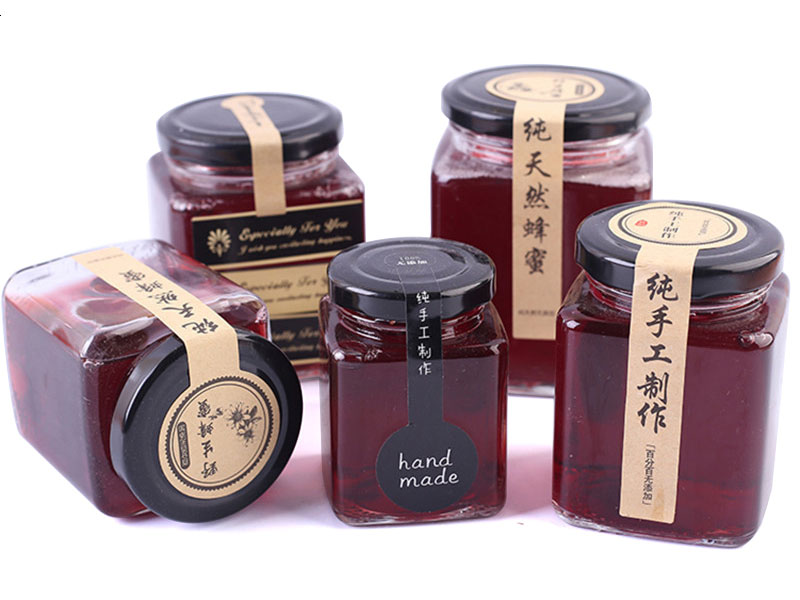 Square Glass Jam Jars