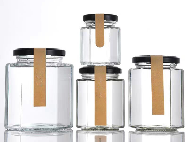 Hexagonal Jam Jar 100ml - 730ml