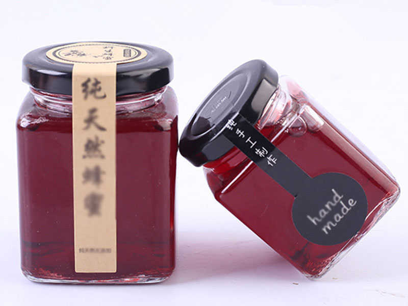 Square Glass Jam Jars