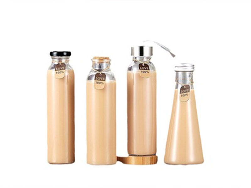 Glass Juice Bottles With Lids 250ml 300ml 350ml 500ml