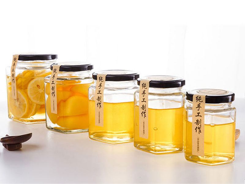 Hexagonal Jam Jar 100ml - 730ml