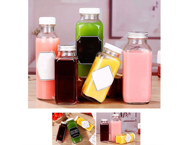 Square Juice Bottles 250ml 350ml 500ml