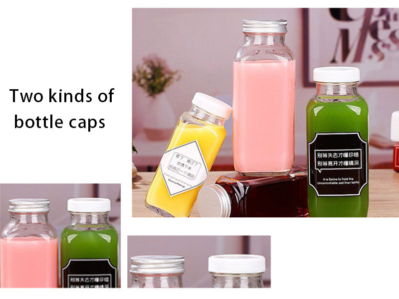 Square Juice Bottles 250ml 350ml 500ml