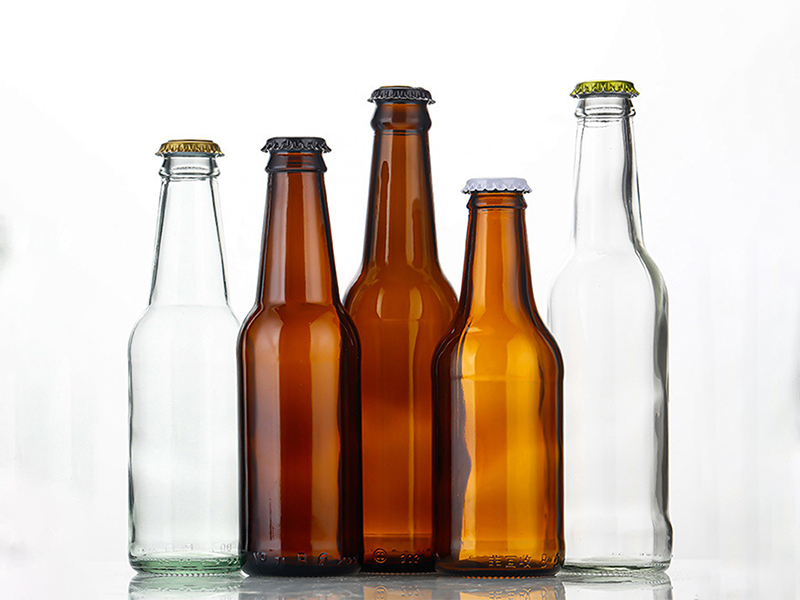 Clear Glass Beer Bottles