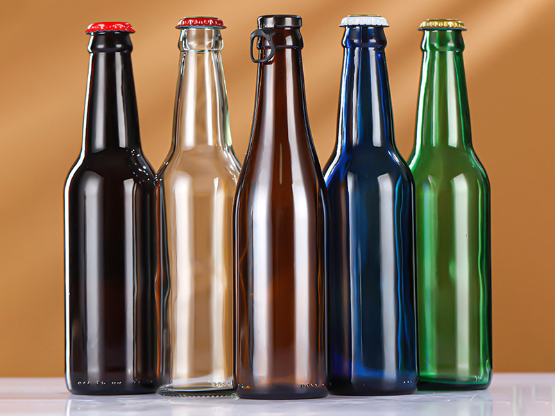 Clear Beer Bottles