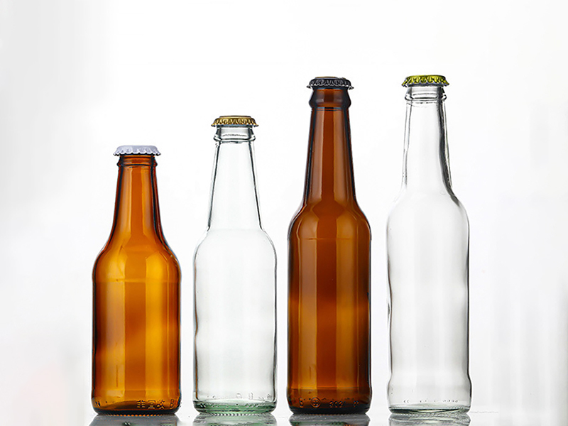 Clear Glass Beer Bottles