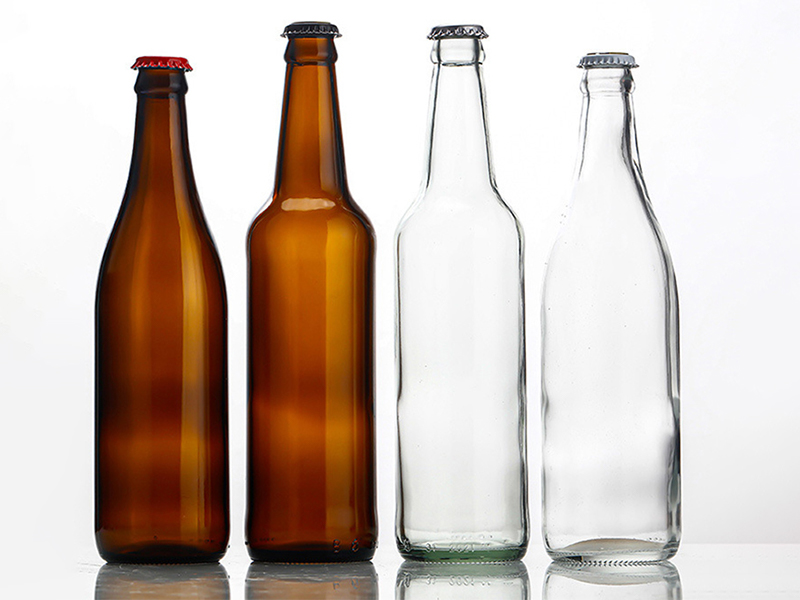 Clear Beer Bottles