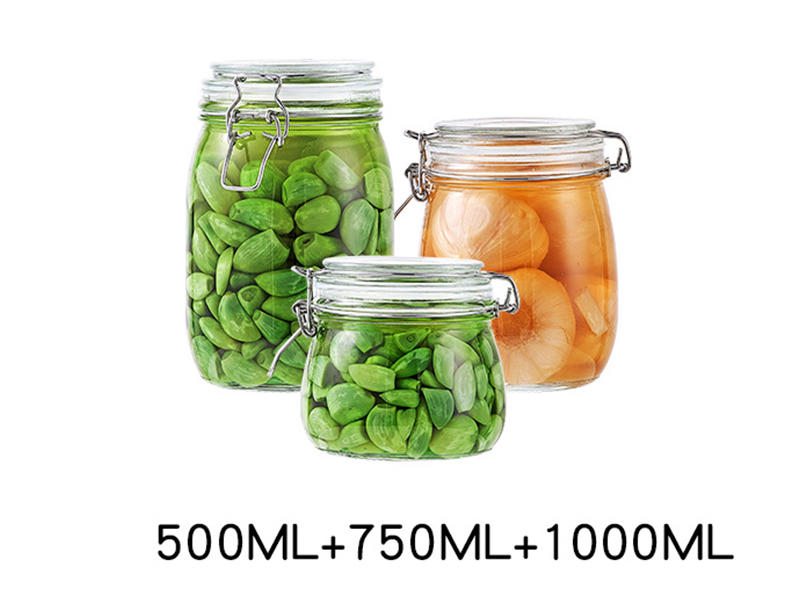 Air Tight Glass Jars 500ml 750ml 1000ml