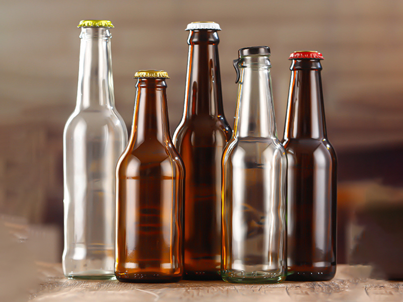 Clear Glass Beer Bottles 250ml 275ml