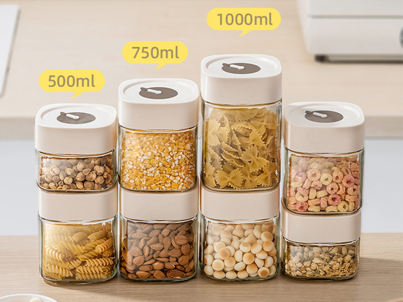 Glass Storage Jars with Lids