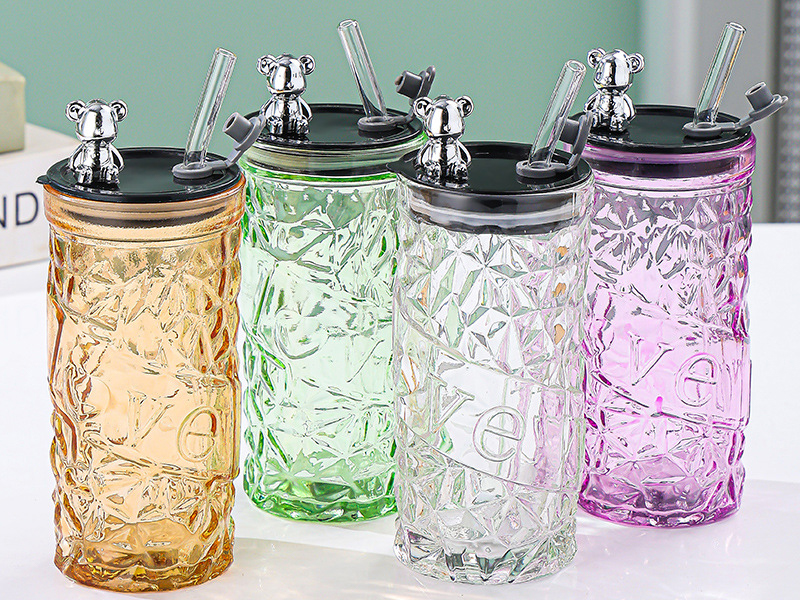 Glass Cute Water Bottles