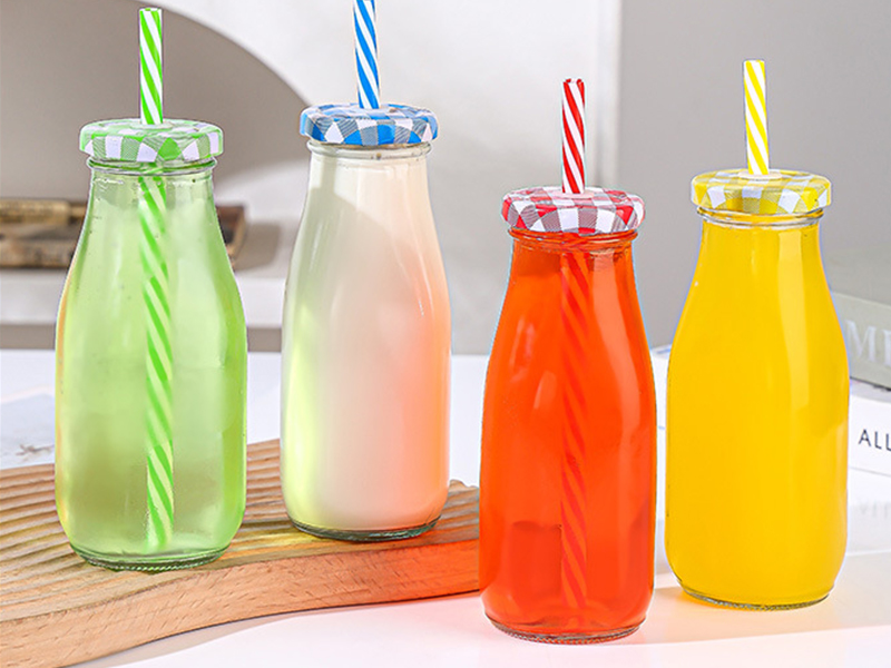 Milk Bottle with Straw