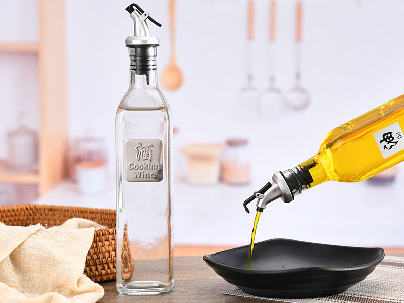 Olive Oil Bottle and Pourer 150ml 250ml 500ml