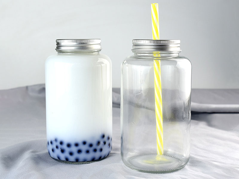 Juice Bottle with Straw