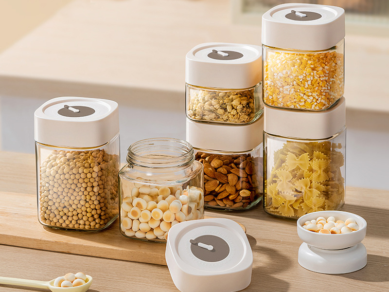 Glass Storage Jars with Lids