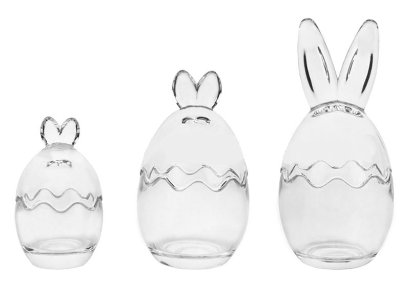 Glass Bunny Jar