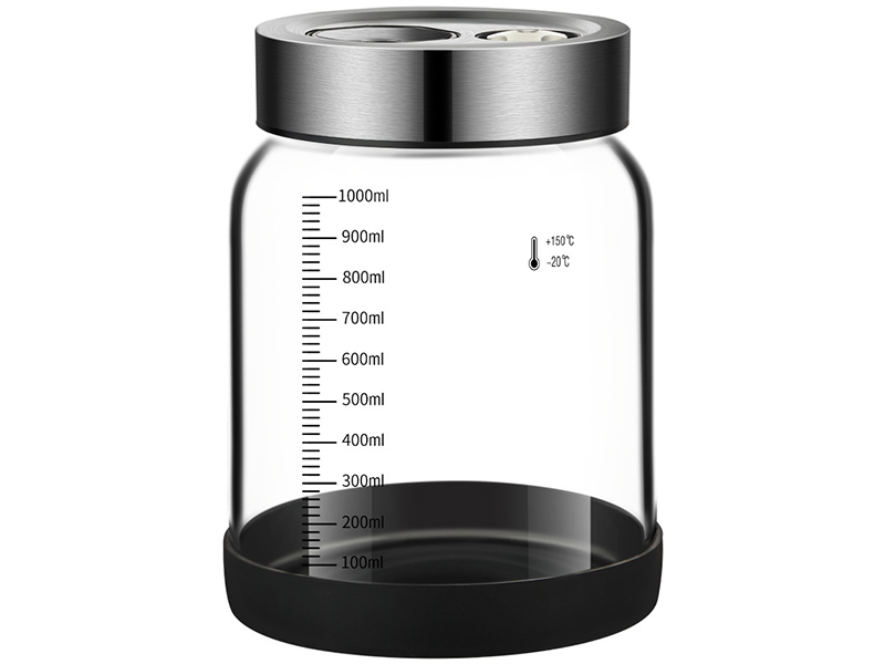 Glass Airtight Storage Jars Uniquely Designed 600ml - 3000ml