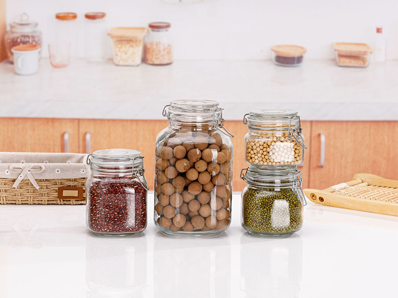 Glass Jar with Airtight Lid