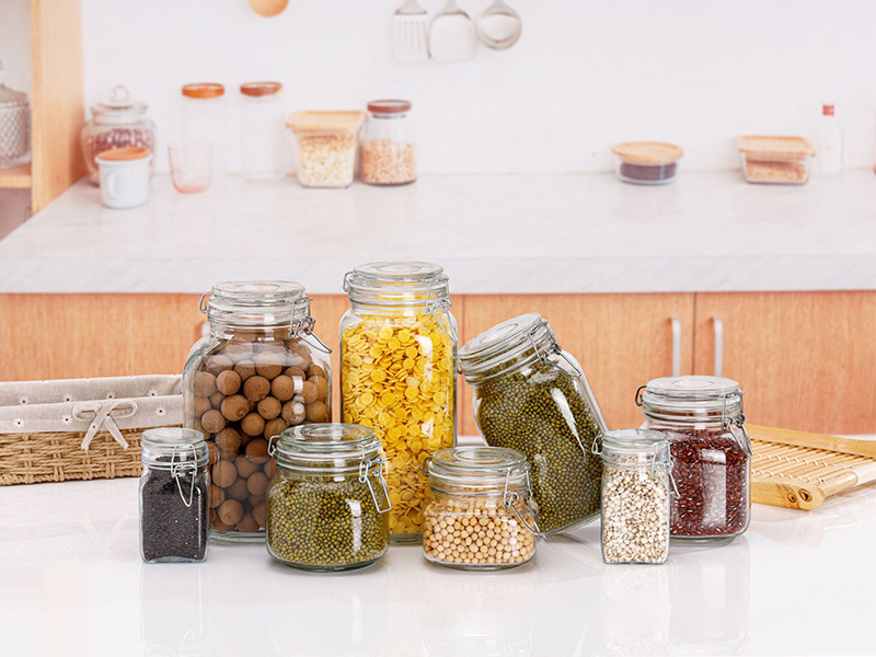 Glass Jar with Airtight Lid