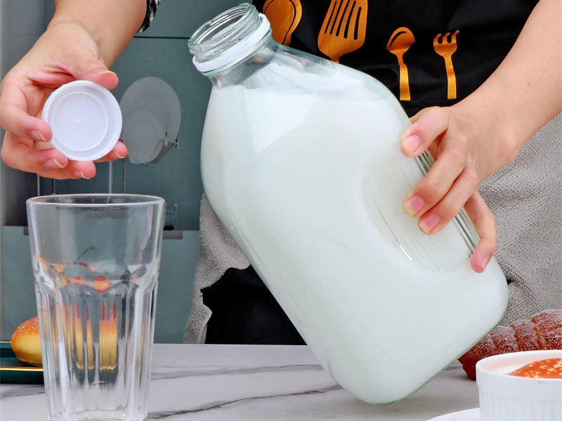 Glass Milk Jug