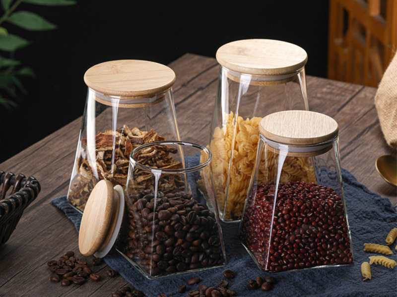 Glass Food Storage Jars with Lids