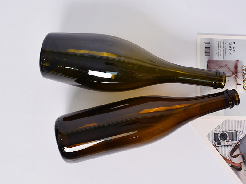 Amber Wine Bottle