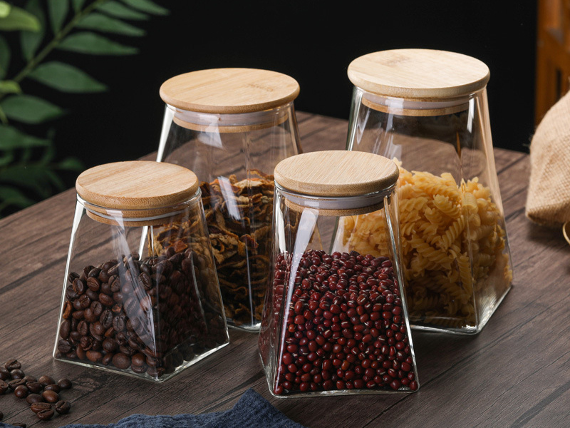 Glass Food Storage Jars with Lids