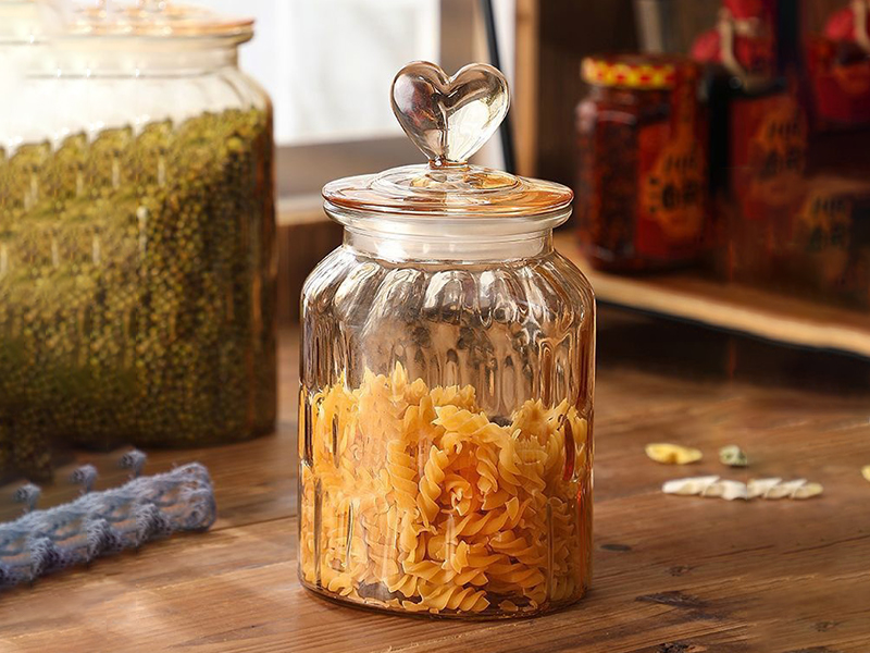 Heart Shaped Jar with Lid