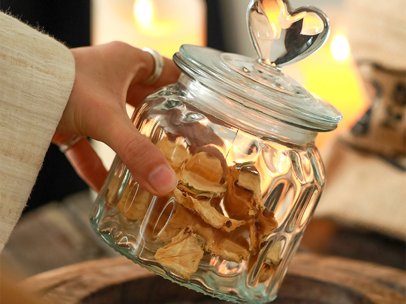 Heart Shaped Jar with Lid