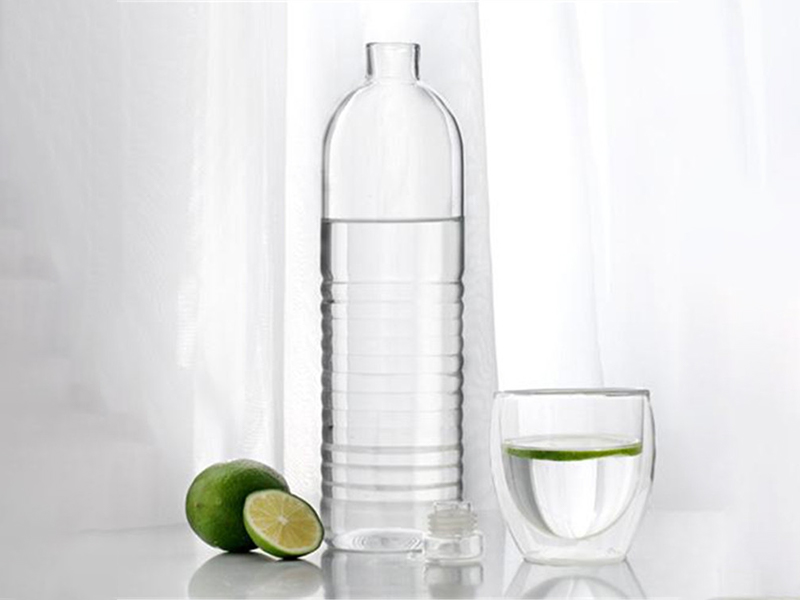 Glass Water Bottle with Glass Lid