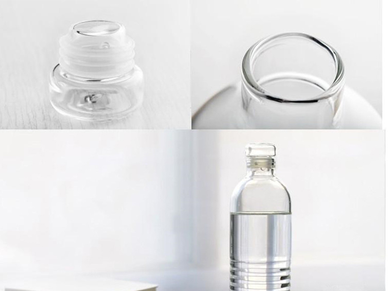 Glass Water Bottle with Glass Lid