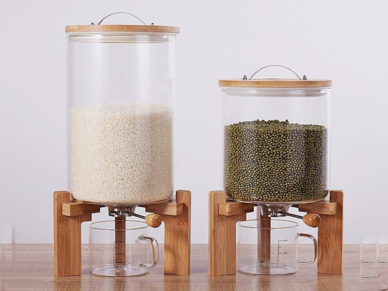 Glass Rice Container Measuring 5L 7.5L